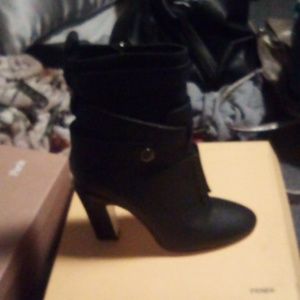 Fendi Boots all black with silver buckle